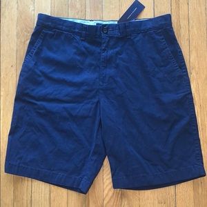 Tommy Hilfiger Navy Blue Flat Front Men’s Shorts